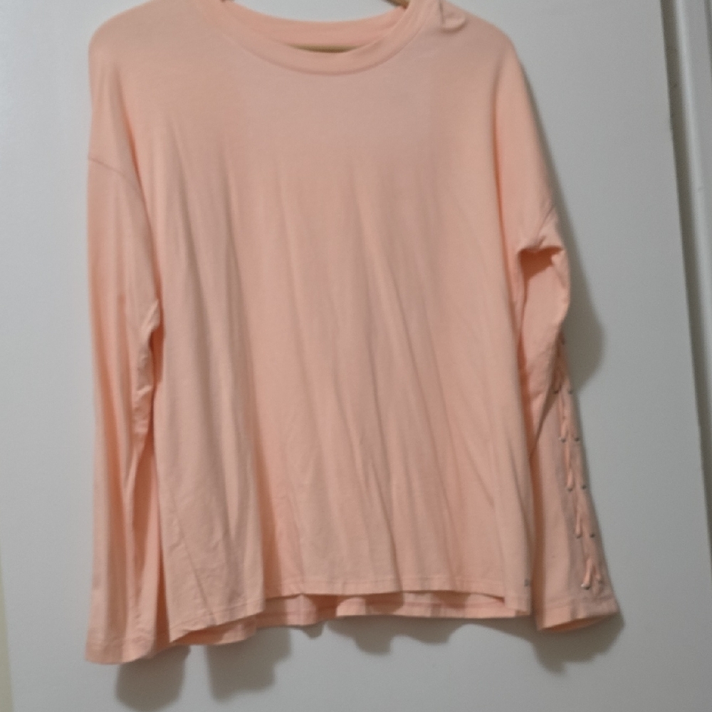 DKNY Peach Long Sleeve Top